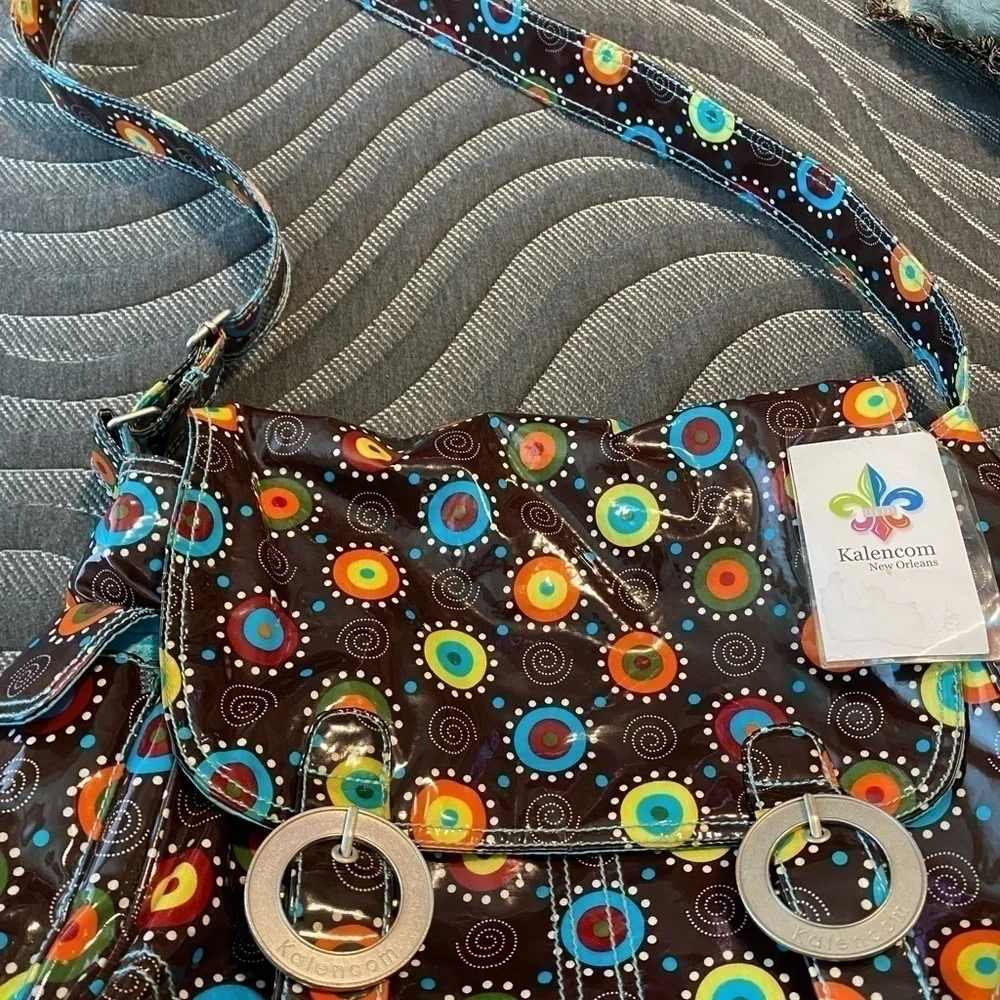 Kalencom multi colored many pocket Diaper Bag